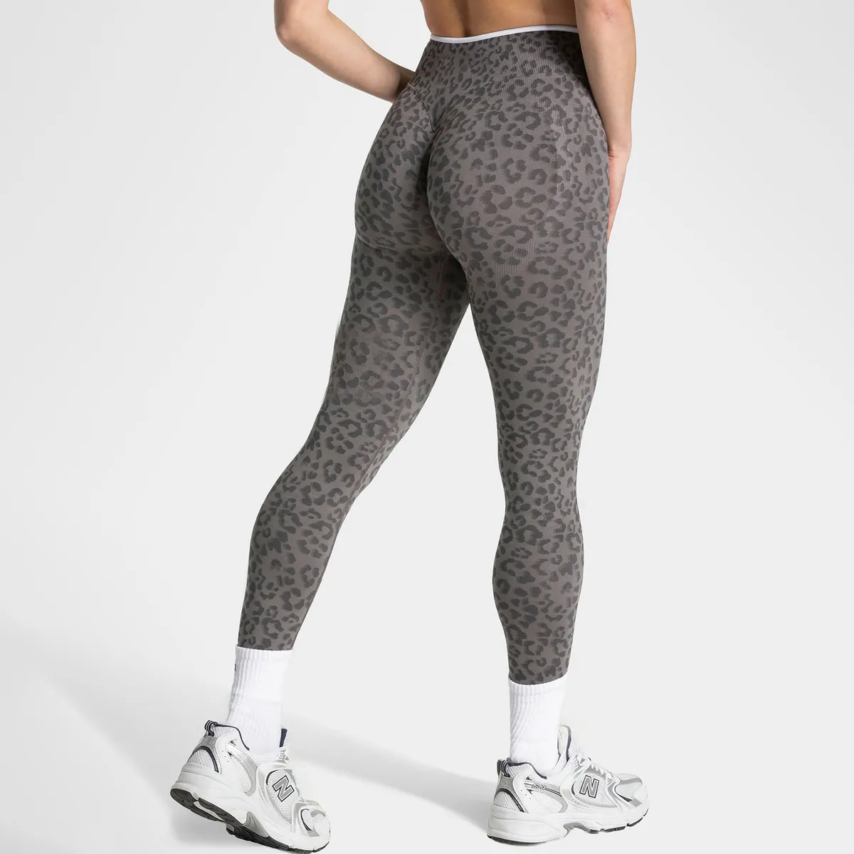 Women Fashion Leopard High Waist Seamless Yoga Sports Leggings
