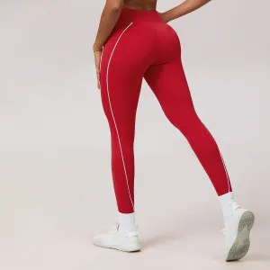 Woemn Fashion Casual Solid Color Tight High Waist Twisted Yoga Sports Leggngs