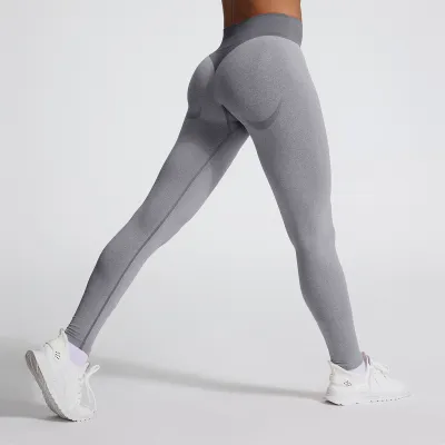 Women Fashion Solid Color Seamless High-Elastic Yoga Pants Leggings