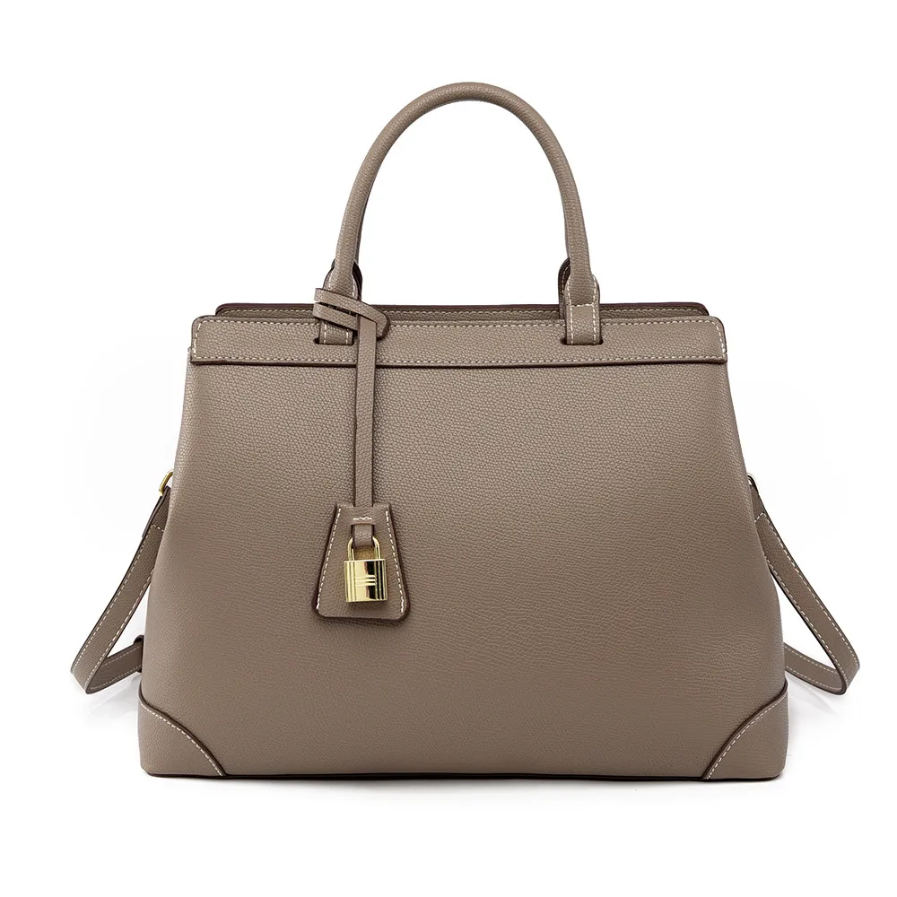 Women Fashion Casual Simple Solid Color Large Capacity Handbag PU