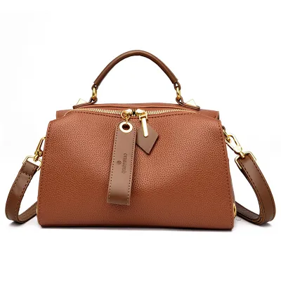 Women Fashion Casual Soft Genuine Leather Large Capacity Handbag