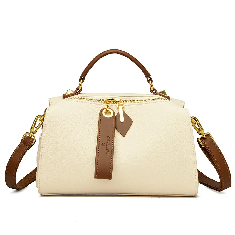 Women Fashion Casual Soft Genuine Leather Large Capacity Handbag