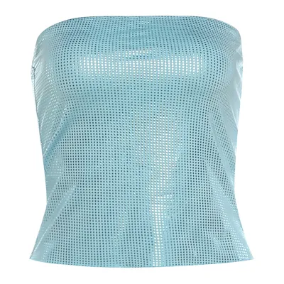 Women Fashion Sexy Solid Color Backless Tight Crop Top