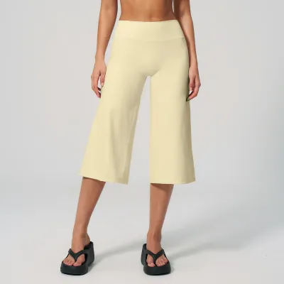 Women Fashion Casual Summer Solid Color Loose High Waist Quick-Drying Sports Pants