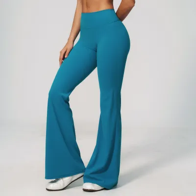 Women Fashion Casual Summer Sanding High Waist Yoga Pants