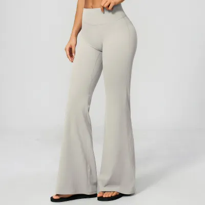 Women Fashion Casual Summer Sanding High Waist Yoga Pants