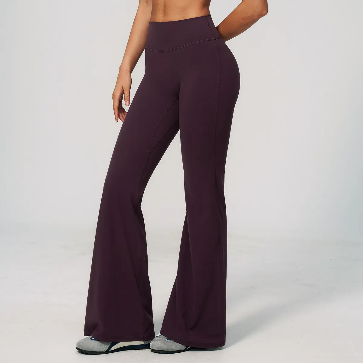 Women Fashion Casual Summer Sanding High Waist Yoga Pants