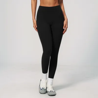 Women Fashion Casual Solid Color High Waist Quick-Drying Yoga Leggings