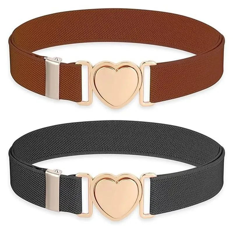 Kids Boys And Girls Fashion Casual Solid Color Adjustable Elastic Belt