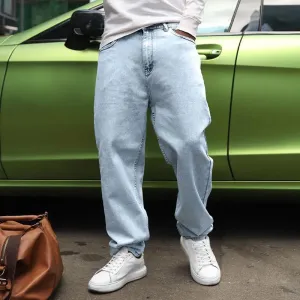 Men's Fashion Casual Spring Autumn Loose Straight Denim Jeans