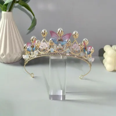 Rhinestone Princess Bridal Crown Hair Accessory for Women Party Wedding