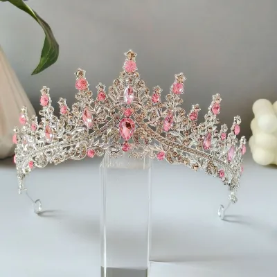 Rhinestone Princess Bridal Crown Hair Accessory for Women Party Wedding