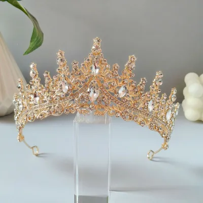 Rhinestone Princess Bridal Crown Hair Accessory for Women Party Wedding