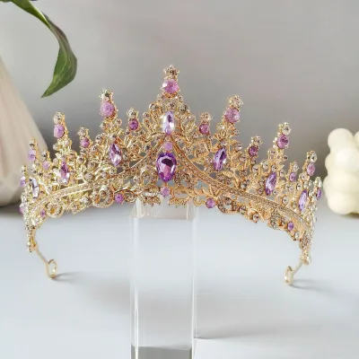 Rhinestone Princess Bridal Crown Hair Accessory for Women Party Wedding