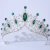 Thick Silver Green Diamond
