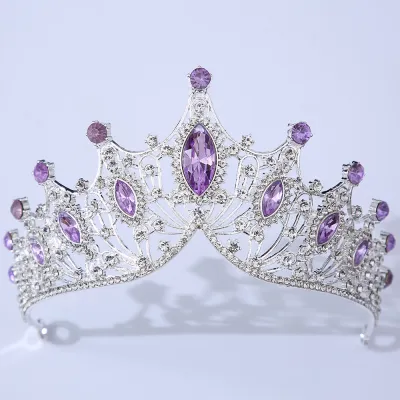 Women's Fashion Bridal Crown Headwear Accessories for Wedding Party