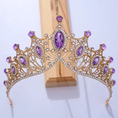 Women's Fashion Bridal Crown Headwear Accessories for Wedding Party