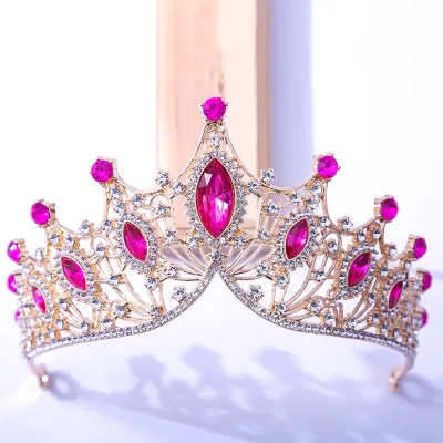Women's Fashion Bridal Crown Headwear Accessories for Wedding Party