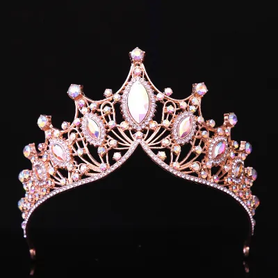 Women's Fashion Bridal Crown Headwear Accessories for Wedding Party