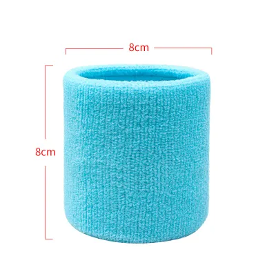 Fashion Solid Color High Elastic Sports Wrist Band Protector for Home Fitness