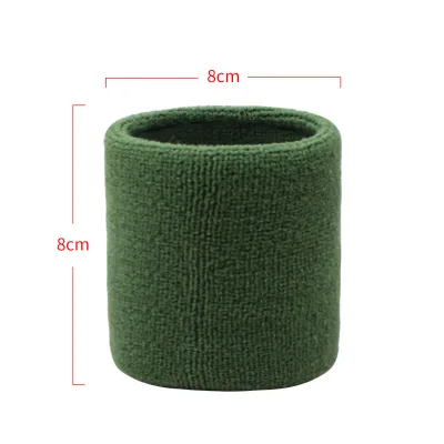 Fashion Solid Color High Elastic Sports Wrist Band Protector for Home Fitness