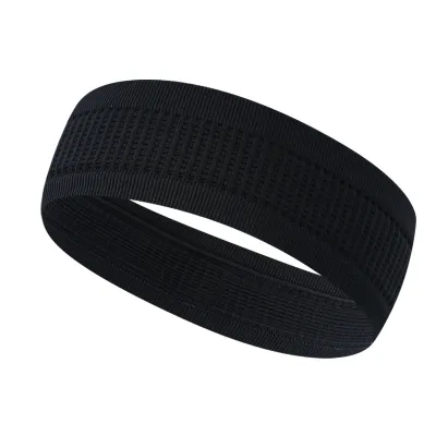 Women Fashion Casual Solid Color Breathable Football Yoga Sports Hairband Unisex Mesh Hole Plaid