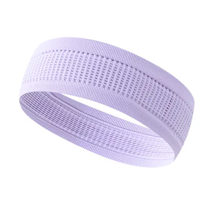Women Fashion Casual Solid Color Breathable Football Yoga Sports Hairband Unisex Mesh Hole Plaid