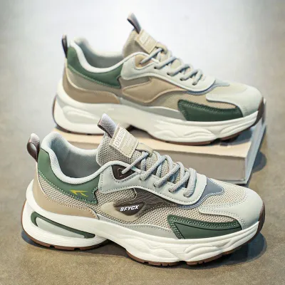 Men's Fashion Casual Breathable Mesh Thick-Soled Non-Slip Sneakers
