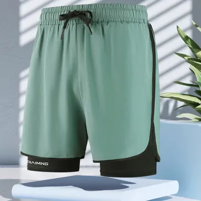 Men's Casual Micro-Elastic Breathable Quick-Dry Anti-Light Pocket Sports Shorts
