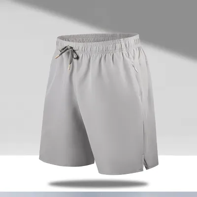 Men's Fashion Casual Solid Color Summer Quick-Drying Loose Sports Shorts