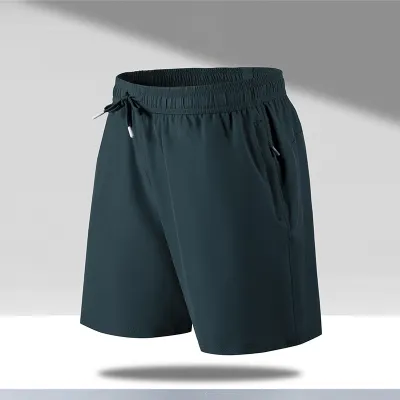 Men's Fashion Casual Solid Color Summer Quick-Drying Loose Sports Shorts