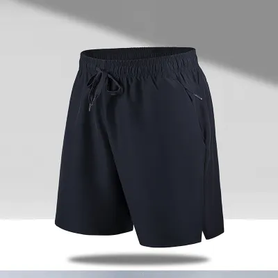 Men's Fashion Casual Solid Color Summer Quick-Drying Loose Sports Shorts