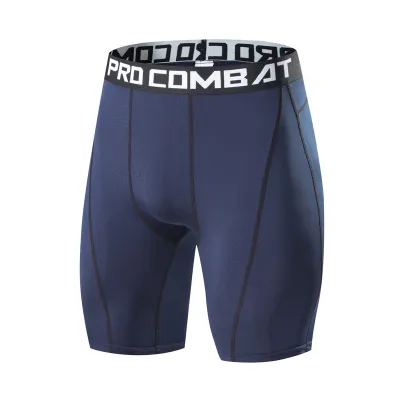 Men Casual High Elastic Tight Quick-Dry Milk Fiber Sports Shorts
