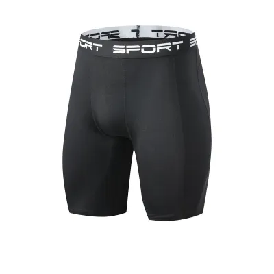 Men's Quick-Dry Breathable Milk Fiber Sports Fitness Shorts Tight Mid-Waist No Liner