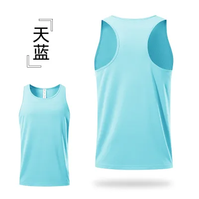 Men's Fashion Casual Summer Solid Color Sports Breathable Quick-Drying Tank Top