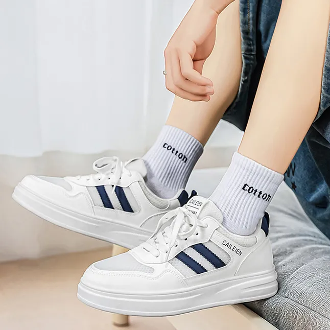 Men's Fashion Casual Summer Breathable Mesh Flat Sneakers Lace Up Low Top