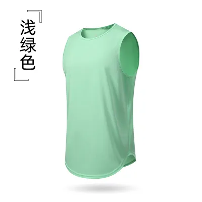 Men's Fashion Sleeveless Tank Top Solid Color Sports Summer Casual