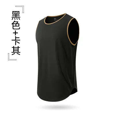 Men's Fashion Sleeveless Tank Top Solid Color Sports Summer Casual