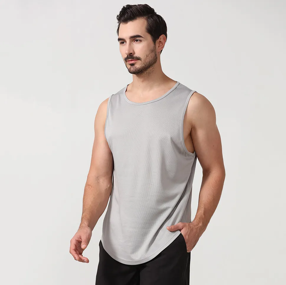 Men's Fashion Sleeveless Tank Top Solid Color Sports Summer Casual