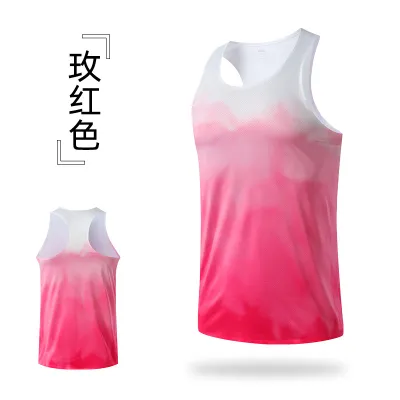 Men Fashion Casual Gradient Summer Quick-Dry Breathable Sleeveless Sports Tank Top
