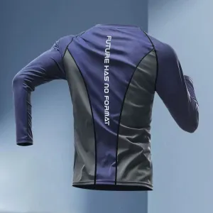 Men's Quick-Dry Sports Long-Sleeve T-Shirt Fitness Casual Milk Fiber Top