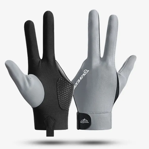 Fashion Lightweight Breathable Three-Finger Gloves Snooker Table Tennis Non-Slip Gloves