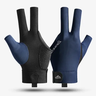 Fashion Lightweight Breathable Three-Finger Gloves Snooker Table Tennis Non-Slip Gloves