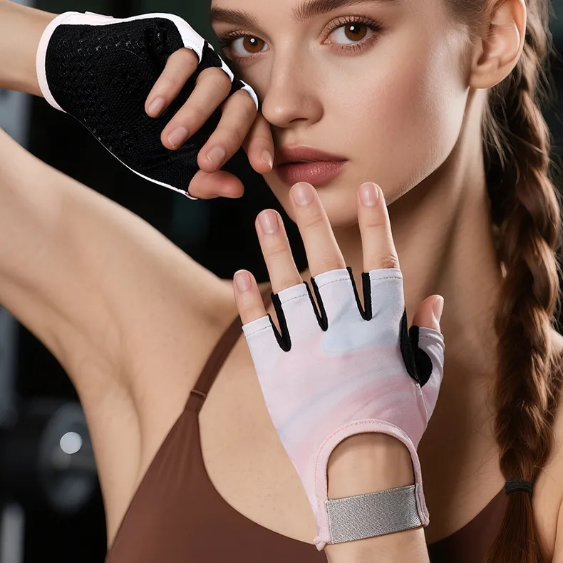 Women Fashion Fitness Non-Slip Bicycle Gloves