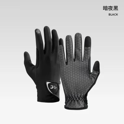 Fashion Summer Breathable Professional Full Palm Non-Slip Wear-Resistant Professional Equestrian Gloves