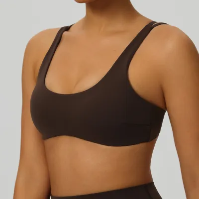Women Fashion Solid Color Sports Yoga Bra