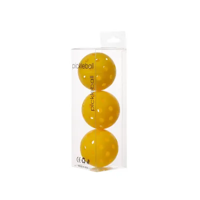 Solid Color 40 Holes 74mm Injection High Elastic Plastic Pickleball 3pcs/Set