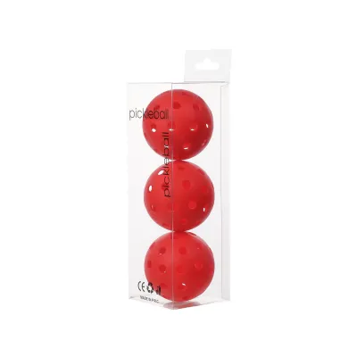 Solid Color 40 Holes 74mm Injection High Elastic Plastic Pickleball 3pcs/Set