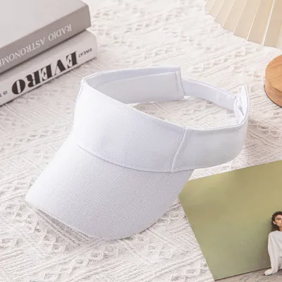 Fashion Casual Simple Solid Color Sunshade Sports Visor Hat