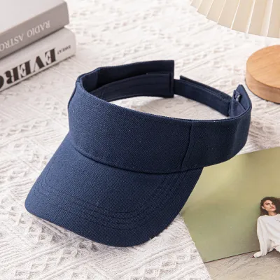 Fashion Casual Simple Solid Color Sunshade Sports Visor Hat
